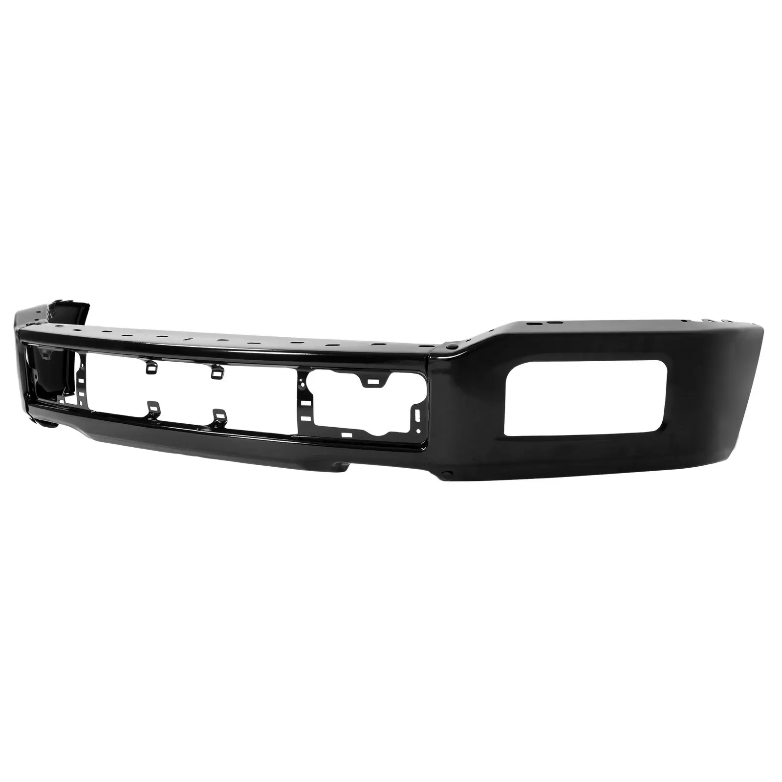Front Bumper Face Bar W/ Fog Holes - Black Steel For Ford F-150 2018-2020