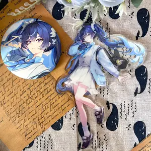 2 Piece Wuthering Waves Acrylic Stands, Latest Series Character Prototypes, Office Desktop Decor, Anime & Gaming Lovers, Birthday & Valentine Gifts