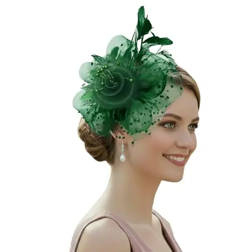 Fascinator: Emerald Green