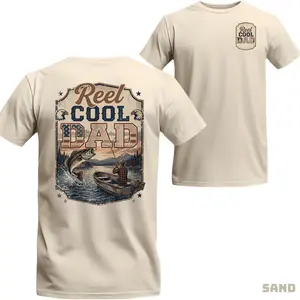 Reel Cool Dad Fishing Shirt, Funny Dad T Shirt ,Fisherman Gift, Bass Fishing Graphic Tee For Men, Father’s Day Gift for Dad Grandpa