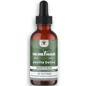 The One Healer Zeolite Detox for  Adults – Pure Zeolite Drops with Methyl B12 and Vitamin D3 for Heavy Metal Detox and Full Body Cleanse – Advanced Natural Formula - 2oz Liquid Drops Supplement