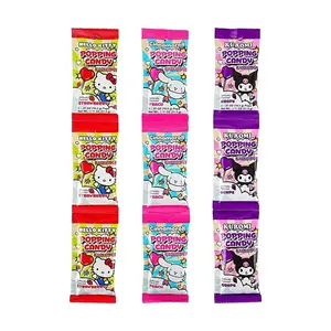 Sanrio Hello Kitty Candy Lollipop Sticks - Strawberry, Grape, Peach Flavors - 9 Packs (10.5g Each) - Fun Sweet Treat for Kids & Fans