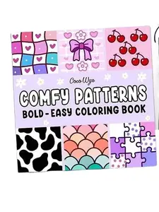 Comfy Patterns: Bold & Easy Coloring Book for Adults and Kids Paperback – May 4, 2024 By Coco Wyo