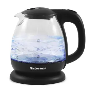Elite Gourmet 1L Electric Glass Water Kettle Elite Gourmet 1L Electric Glass Water Kettle
