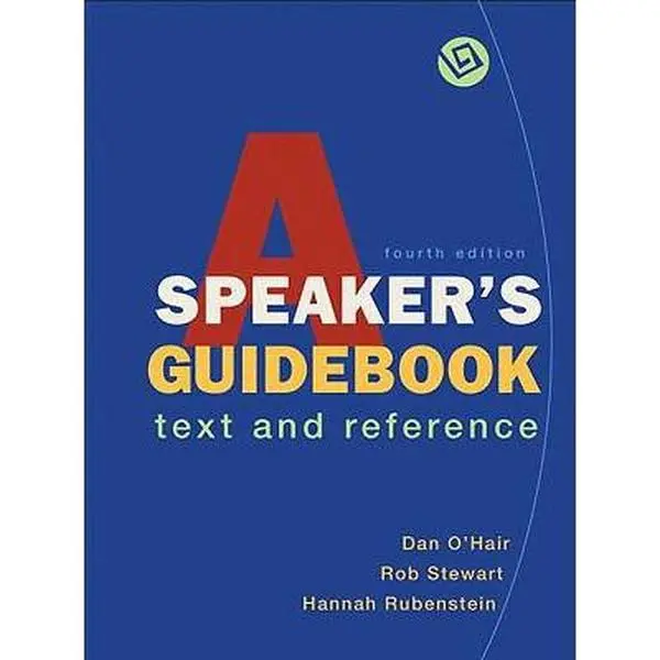 USED-A Speaker's Guidebook: Text and Reference by Dan O'Hair (Plastic Comb)