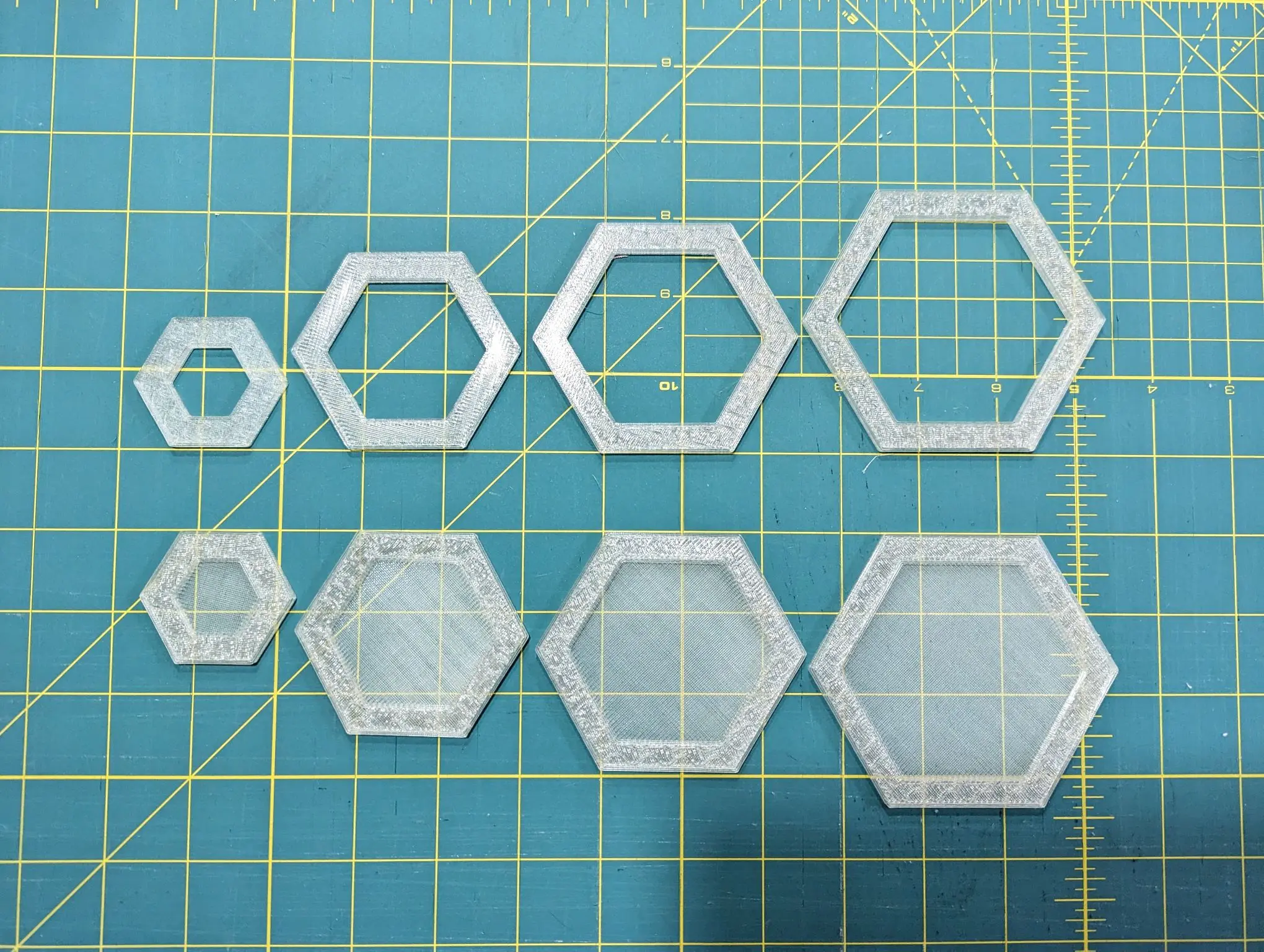 English Paper Piecing Hexagon - Fussy Cut Template - Hexie's for EPP - Various Sizes