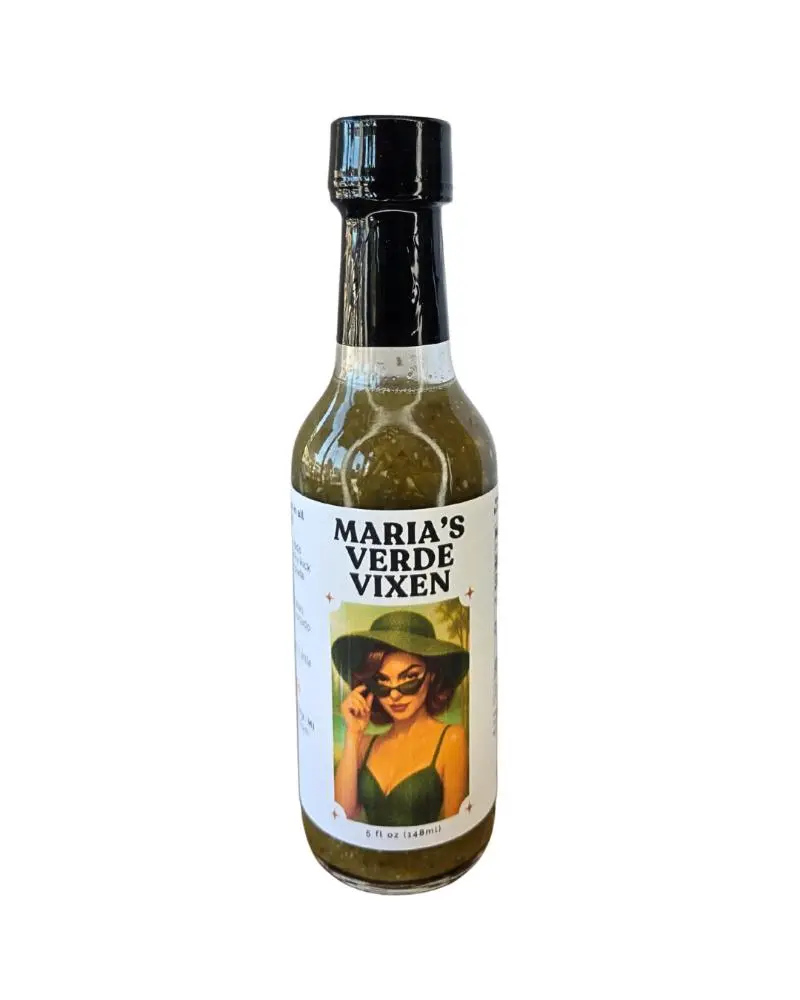 Verde Vixen - Artisan Jalapeño Hot Sauce | Green Hot Sauce with Tomatillo & Lime | Small Batch Spicy Dip Flavor