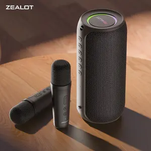 ZEALOT S69M 20W Outdoor Camping Speaker with Microphone and Subwoofer, High Fidelity Sound, 8 Hour Battery Life for KTV and Karaoke