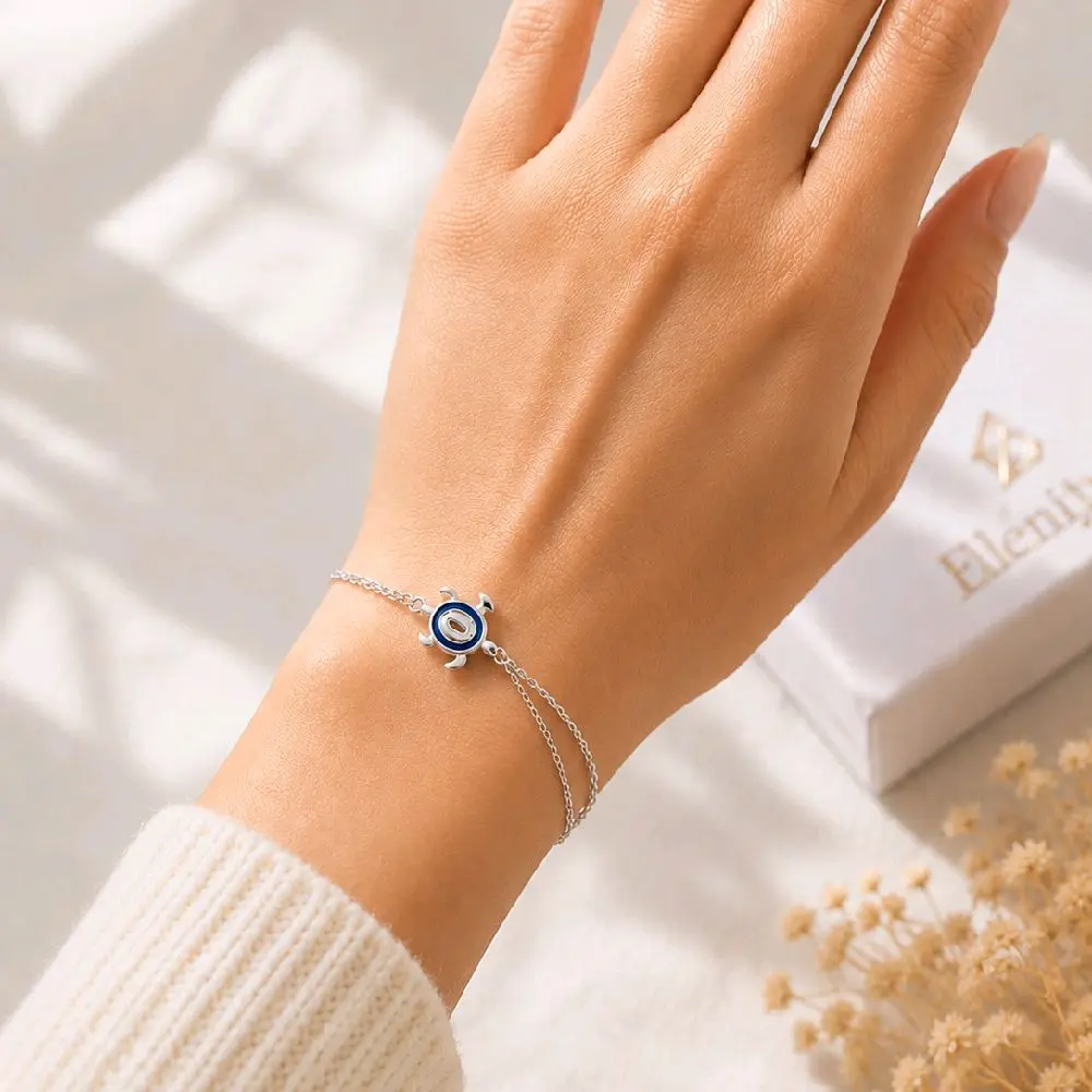 925 Sterling Silver Turtle Bracelet