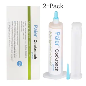 Cockroach Gel Bait 30g Roach Killer, Indoor Outdoor Pest Control for German & American Roaches with Plunger & Precision Tip (1-Pack / 2-Pack Available)