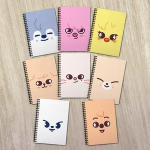 SKZ Kpop Lined Spiral Notebook | Soft Cover Journal | Planner