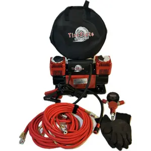 Combo Pac 300LPM 12V Twin Cylinder Heavy Duty Offroad, Overland Air Compressor