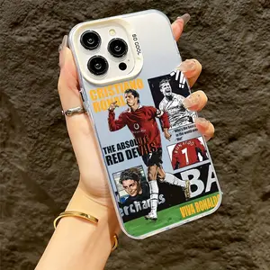 CR7 Ronaldo Phone Case Cover Protector Suitable for Iphone 16, 15, 14, 13, 12, 11 Pro Max, X, XR, XS Max, 8, 7 Plus, with Anti-Drop Frosted Back
