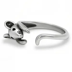 Silver Mouse Ring