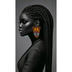 Mask Ya Mbao Oversized Stud Earrings