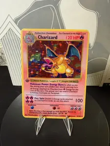 Charizard 1st Edition Base Set 4/102 Promo Pokemon Premium Gold Metal Card Collectible Gift Display