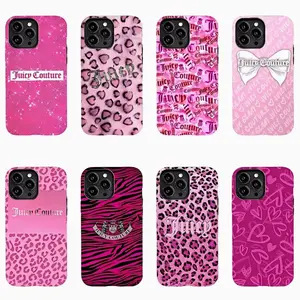 Juicy Couture Y2K Aesthetic Phone Case Cute Pink Cover, Compatible with iPhone X, 11, 12, 13, 14, 15, 16, 17 & more