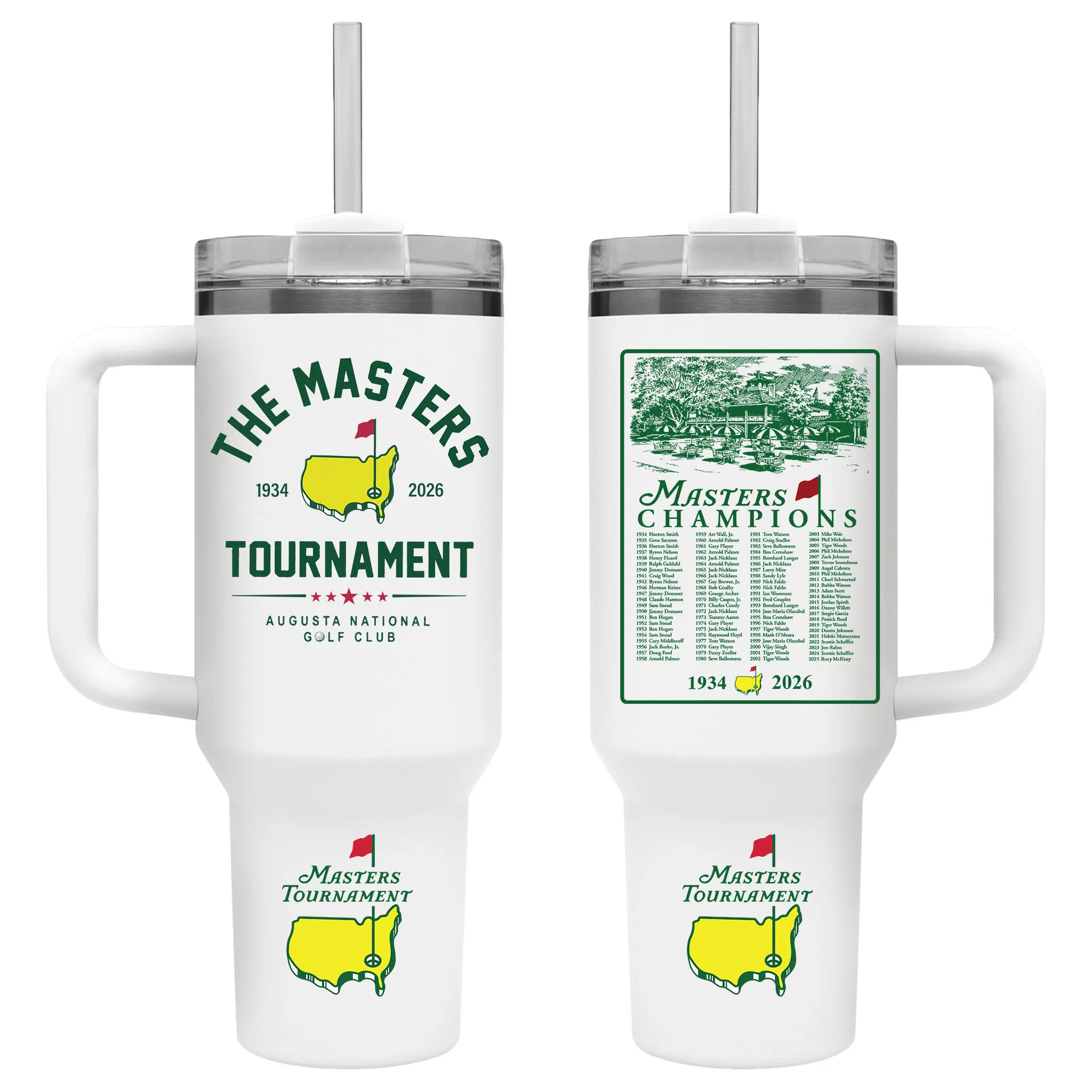 Masters Tournament Golf 2026 Tumbler 40oz with Handle, Augusta