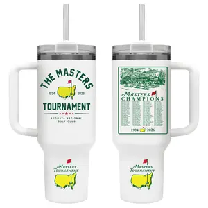 Masters Tournament Golf 2026 Tumbler 40oz with Handle, Augusta National Champions Golf Tumbler, Masters Golf Lover Gift, Insulated Travel Cup, Golf Fan Drinkware