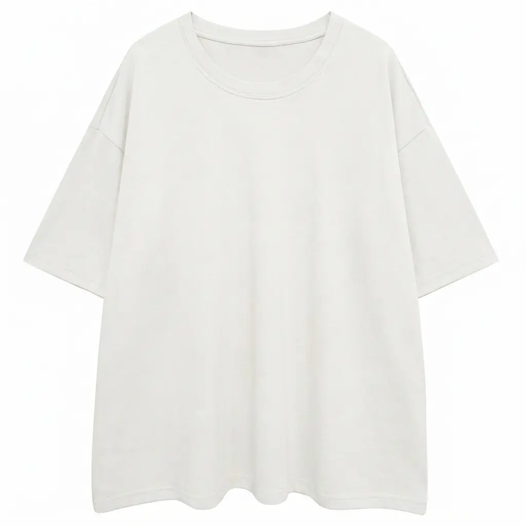 Plus Size Drop Shoulder Tee Basic Solid Color Oversized Crewneck Casual Loose Fit Short Sleeve Essential Top Womenswear