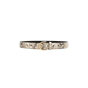 Favorite Daughter The Snake Print Juni Belt in Pink Soft