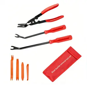 Car Interior Repair Tool Kit, Stainless Steel Car Door Panel Dashboard Removal Tools Set, Automotive Accessories Maintenance Essentials