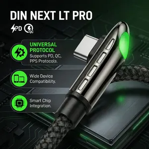 Ultra-Speed High-Speed Fast Charging Cable, 100w Full Protocol Fast Charge, Metal Interface, Game Non-Stop Design, Glowing High-Speed Head Charger