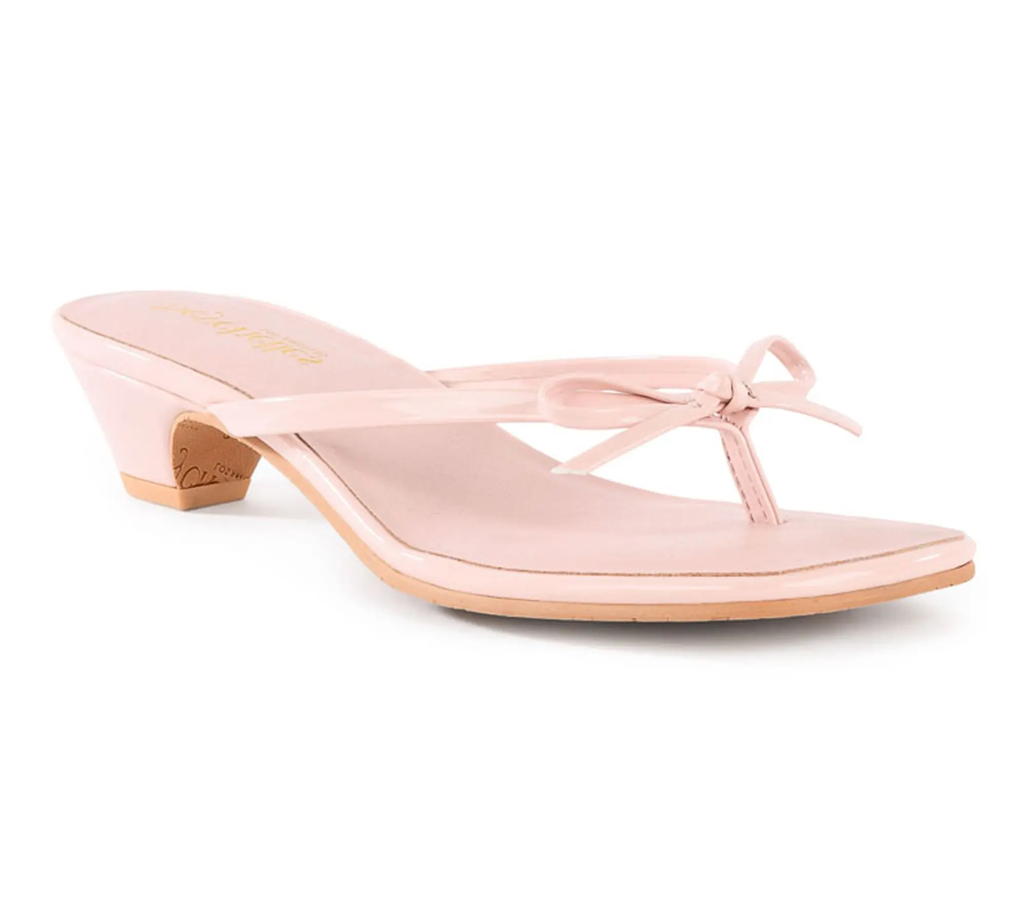 Seychelles Bow Kitten Heel Thongs - Perfect Wish