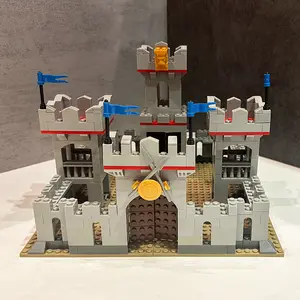 European Medieval Castles Knights Small Figures DIY Small Particle Buillding Block Sets, Castle Guards Tower, Ancient Castle Models, Puzzle Toys, Construction Toys, Holiday Gifts