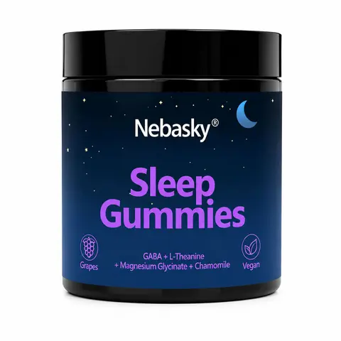 Natural Strawberry Melatonin-Free Chewable Supplement - 60 Star-Shaped Servings, Wellness Sleep Aid for Adults, Dietary Healthcare Support (Excludes Creatine Gummies, Suitcase Sleep Pod, Mouth Tape)