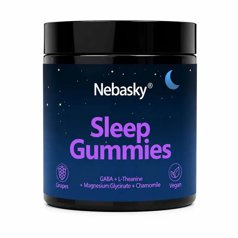 Natural Strawberry Melatonin-Free Chewable Supplement - 60 Star-Shaped Servings, Wellness Sleep Aid for Adults, Dietary Healthcare Support (Excludes Creatine Gummies, Suitcase Sleep Pod, Mouth Tape)