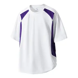 Men’s Summer Outdoor Sports Quick-Dry T-Shirt — Unisex Loose Fit Short-Sleeve Top for Hiking, Color-Blocked Panel Design, Breathable and Trendy