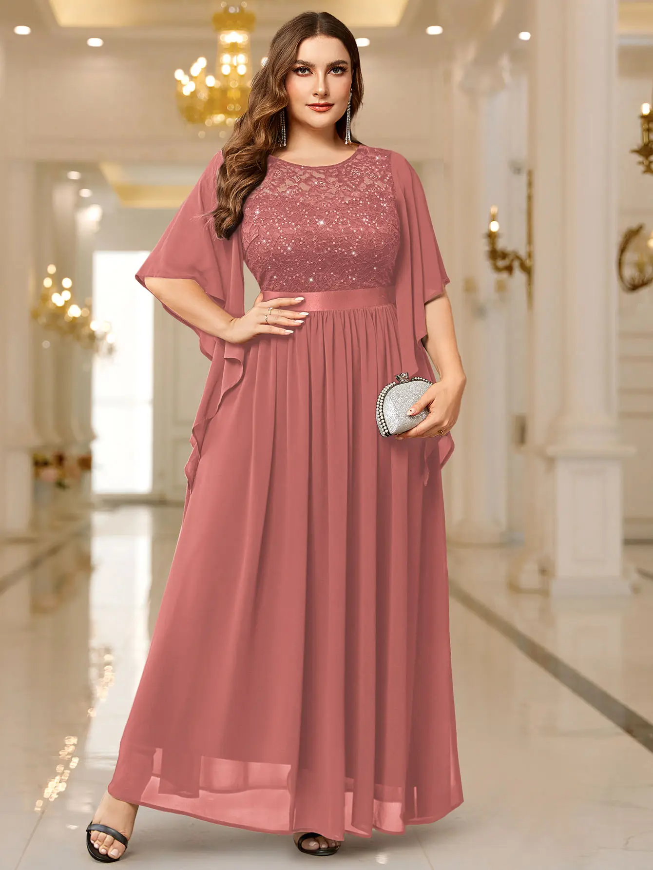 Lace Dress Eliza J Long Sleeve Dresses Eliza J Long Sleeve Sequin Waist Bow A-Line Lace Dress Eliza J Long Sleeve Dresses Eliza J Long Sleeve Sequin Waist Bow A-Line
