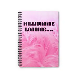 Spiral Notebook - Millionaire Loading, Ruled Line Journal for Success, Wealth Planner, Financial Goals Notebook, Inspirational Notepad