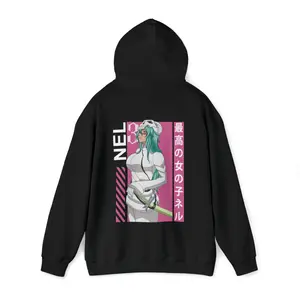 BLEACH Nel Unisex Anime Hooded Sweatshirt, Bleach Anime Hoodie, Nelliel Tu Hoodie, Anime Sweatshirt, Espada Nel, Anime Gift, Anime Girl