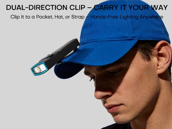 Rechargeable EDC Flashlight 3 In 1 | White LED, UV, Green Beam, High Lumens, Flat Pocket Work Lights with Magnetic Base, Aluminum Alloy, USB Charging, For Home, Working, Emergency, Gift for Men