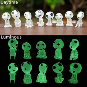 10pcs Glow-in-the-Dark Tree Elves | Luminous Resin Ghost Figures for Garden, Aquarium, Dollhouse, Halloween Outdoor Decorations