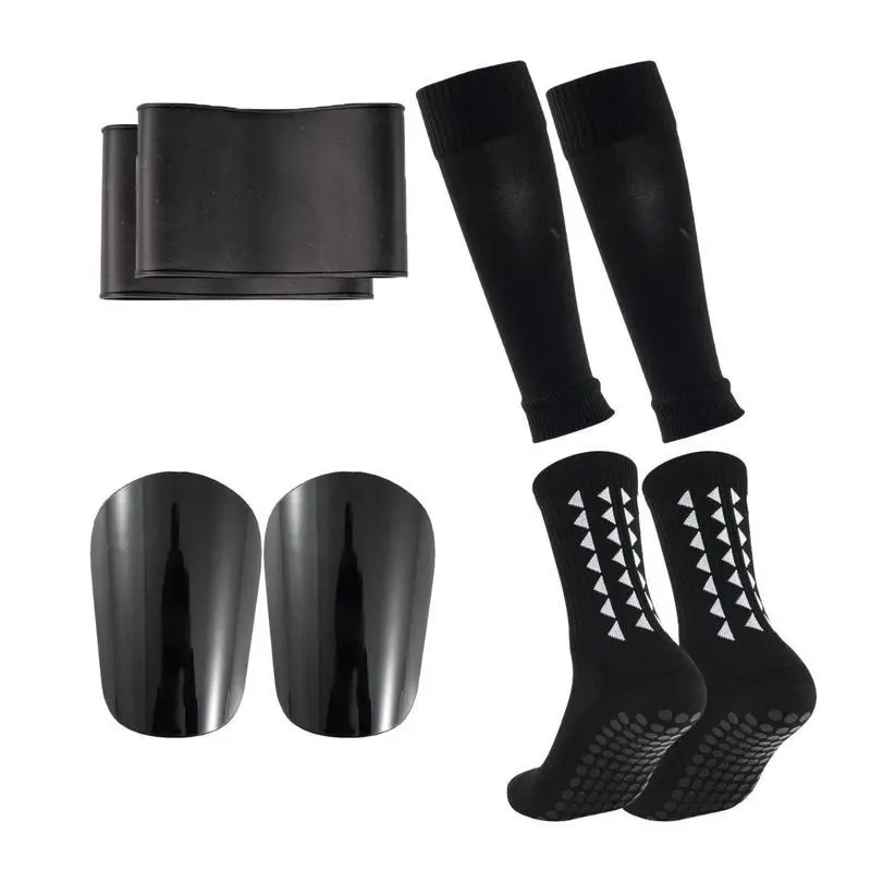 Set of soccer equipment, non-slip soccer socks, arm cuff and protective equipment, soccer accessories for adults, sports accessories for outdoor sports.,Gift Football Kit