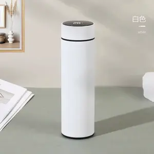 Smart Thermo Bottle - White, 28°C Display, Portable & Reusable, Ideal for On-the-go Use