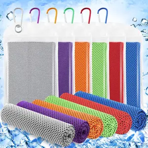 6 Pack Cooling Towels 40" x 12"  Towels, Cooling Rag for  and  Ice Breathable Chilly Portable  Wraps for Yoga(Bright Color)