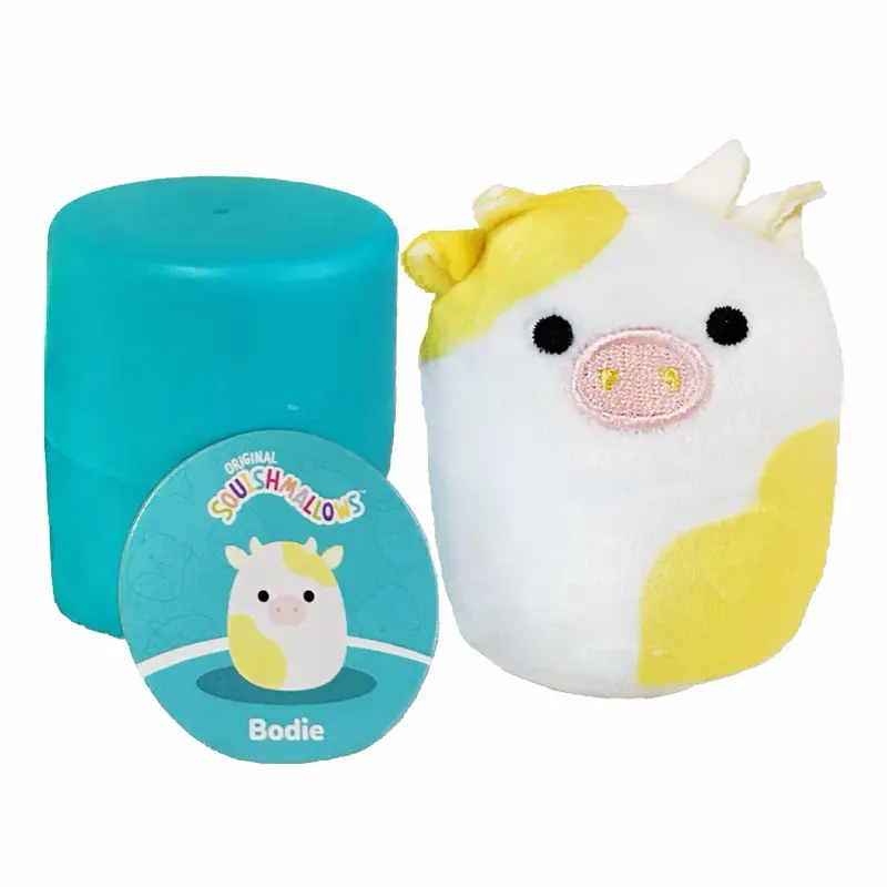 Squishmallow Bodie the Cow 2.5 Inch Soft Rare Plush Micromallow Capsule