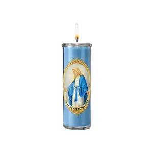 IMMACULATE CONCEPTION 7 DAYS SPIRITUAL GLASS CANDLE