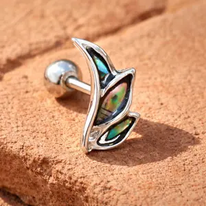 Stainless Steel Abalone Shell Mini Angel Wing