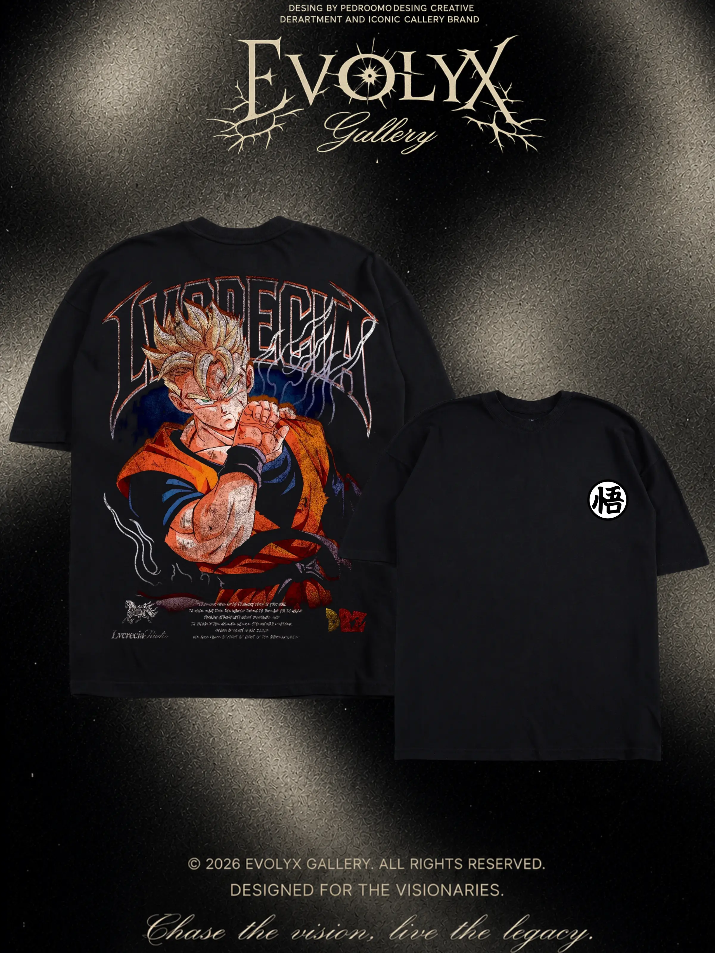 Gohan DBZ Anime Manga 100% Cotton Tee T-Shirt - Size S to 5XL - Unisex Vintage Streetwear Oversized Crewneck T-Shirt - Gift for Anime Fans
