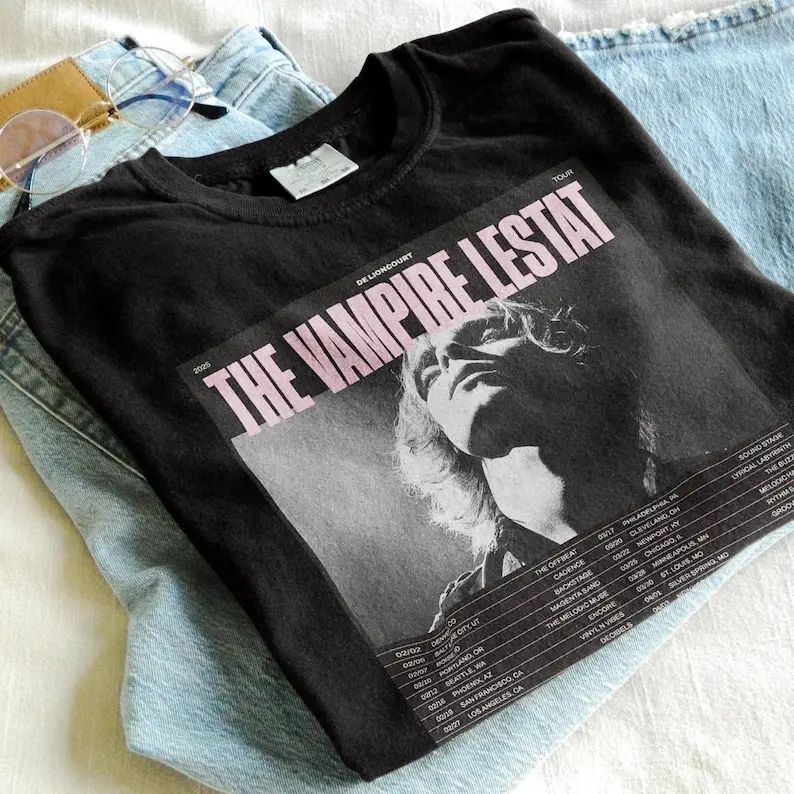 Lestat World Tour 2026 Inspired Vintage Tshirt | Vampire Lover Lestat Fan, Gift For Her, Lestat De Lioncourt, The Vampire Lestat