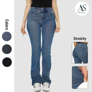 AtSpark Women's High Waisted Bootcut Jeans Stretchy Denim