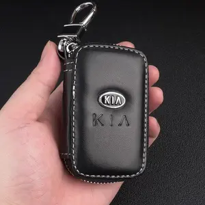 Leather Key Holder Car Keychain Key Bag Multi-Function Organizer Car Key Case Car Key Protector For Kia Rio Ceed Sportage Cerato Soul Sorento K2 K5 Accessories