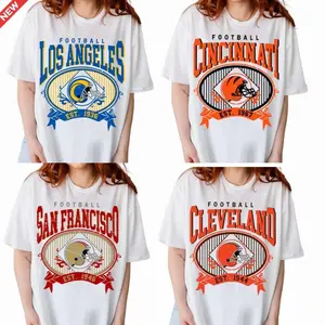 Vintage Football All Teams T-shirt, Retro All Team Football Tee, Unisex Classic Casual Full Team Graphic Tees, Gifts For Football Fan Sport, Game Day Shirt for Men Women, Custom Team BQ
