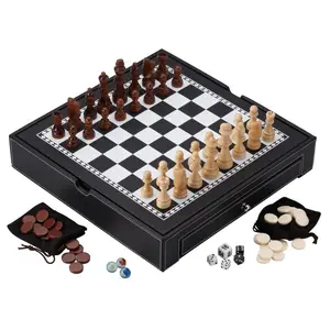 Mainstreet Classics 5-in-1 Broadway Game Combo Set Game Board Set Board Family Games