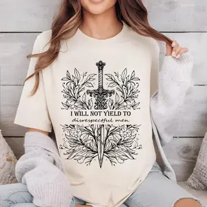 I Will Not Yield To Disrespectful Men Shirt, AOC Quote Shirt, Feminist T-Shirt, Anti-Republican, Pro-American Rights, Democrat Unisex T-shirt/Sweatshirt/Hoodie